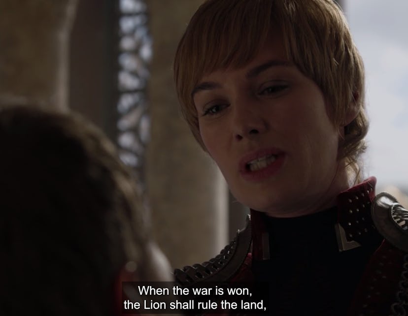 "The Rains of Castamere" played in the background before Missandei's death, when Cersei chose not to...