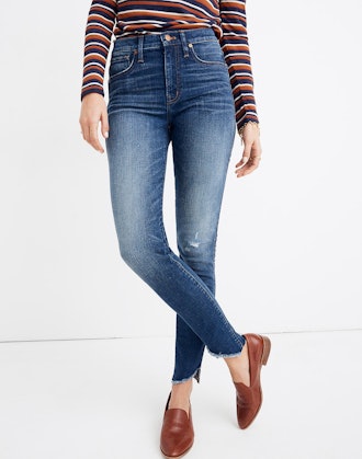 10” High-Rise Jeans: Cutout Tulip Hem Edition 