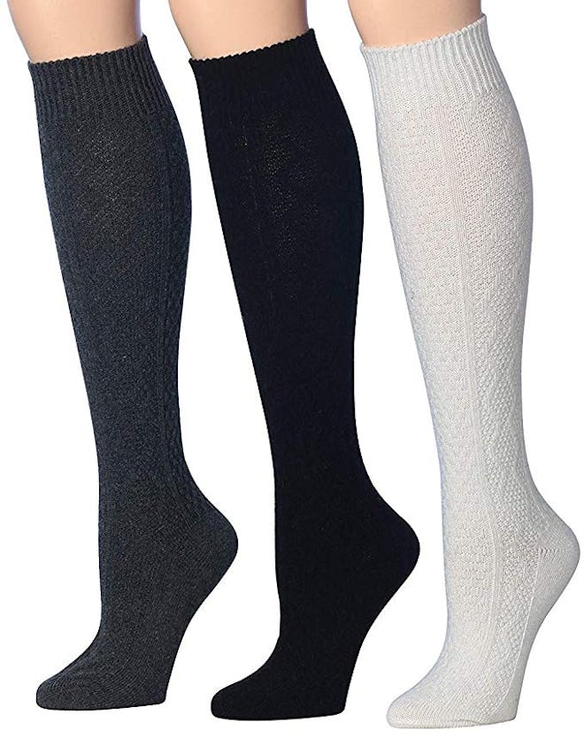 Tipi Toe Wool-Blend Knee-High Socks (3 Pairs)