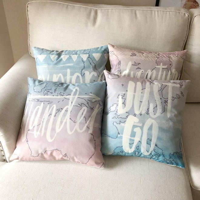 ULOVE LOVE YOURSELF Throw Pillows (Set of 4)
