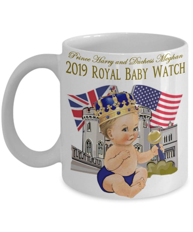 Prince Harry And Meghan Markle Royal Baby Watch Commemorative Coffee Mug Gift Meghan Markle USA and ...