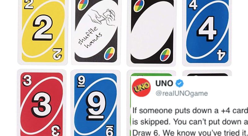 Uno The Card Game Tweeted That This Move Isn't Legal & Players Should ...