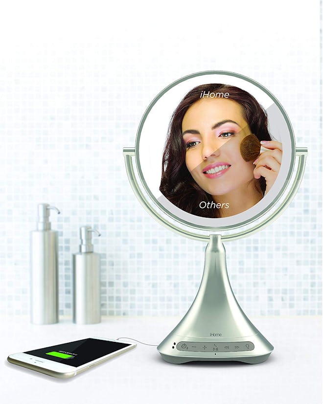 iHome All-in-One 2-Sided LED Bluetooth Makeup Mirror