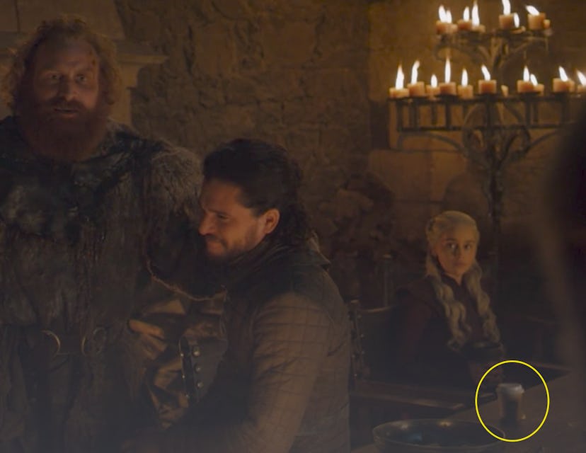 A to-go coffee cup in a scene in Game of Thrones
