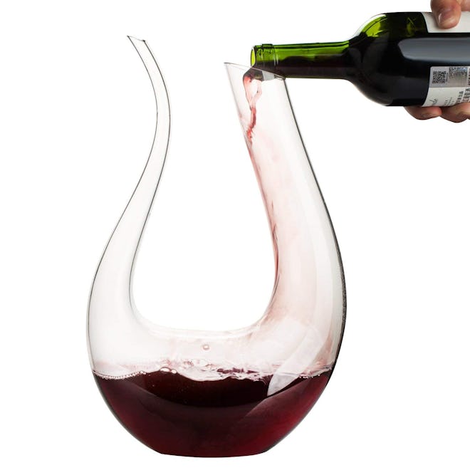 WBSEos U Shape Classic Wine Decanter, 1.5L