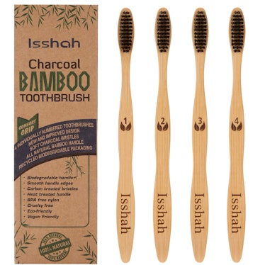 Isshah Charcoal Toothbrush (4 Pack)