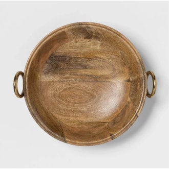 Cravings by Chrissy Teigen 13" Round Bowl with Aluminum Gold Handle