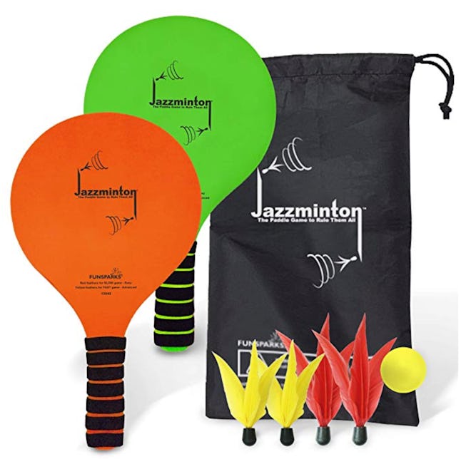 Funsparks Jazzminton Paddle Ball Game with Carry Bag