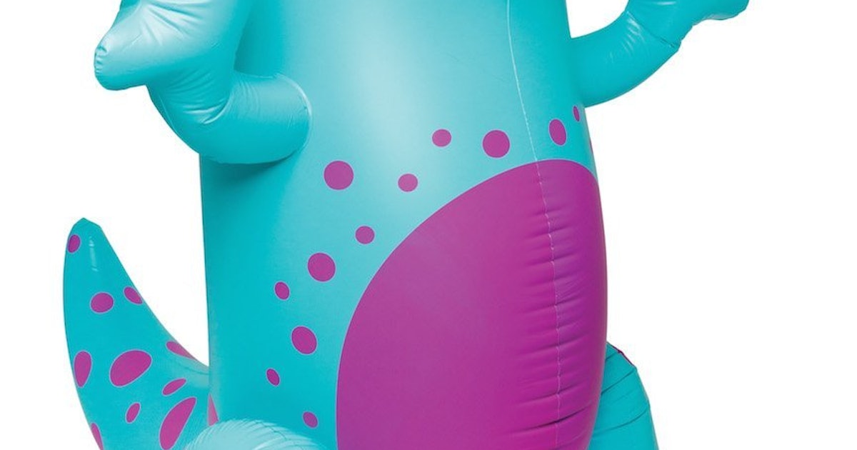 This Six Foot Tall Inflatable Unicorn Sprinkler Will Make This