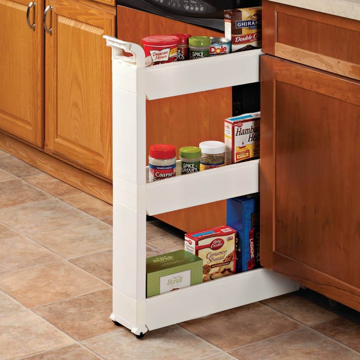 Slim Three-Tiered Storage Cart