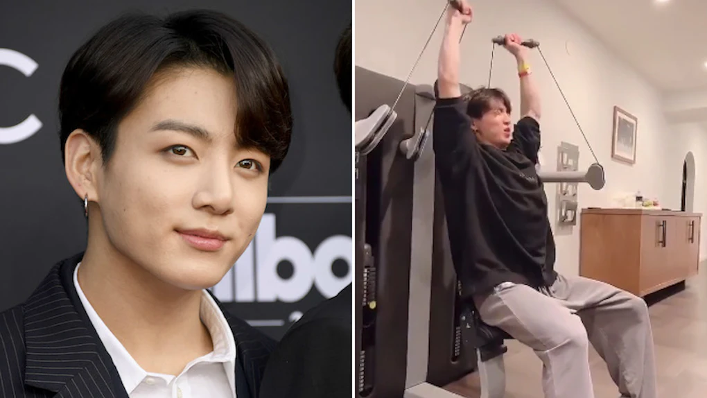 The Video Of BTS' Jungkook Working Out Explains Why He's Looking Extra ...