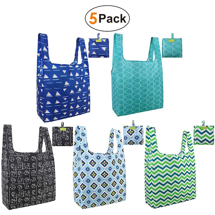 BeeGreen Reusable Grocery Bags (5 Pack)