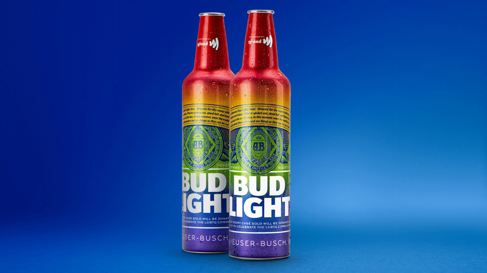 Here's Where To Get Rainbow Bud Light GLAAD Bottles To Show Your Pride