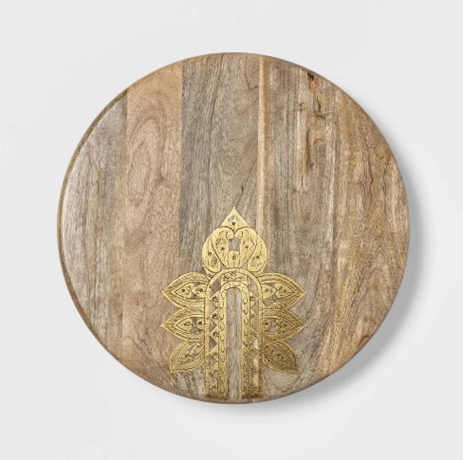 Cravings by Chrissy Teigen 16" Lazy Susan with Metal Decoration
