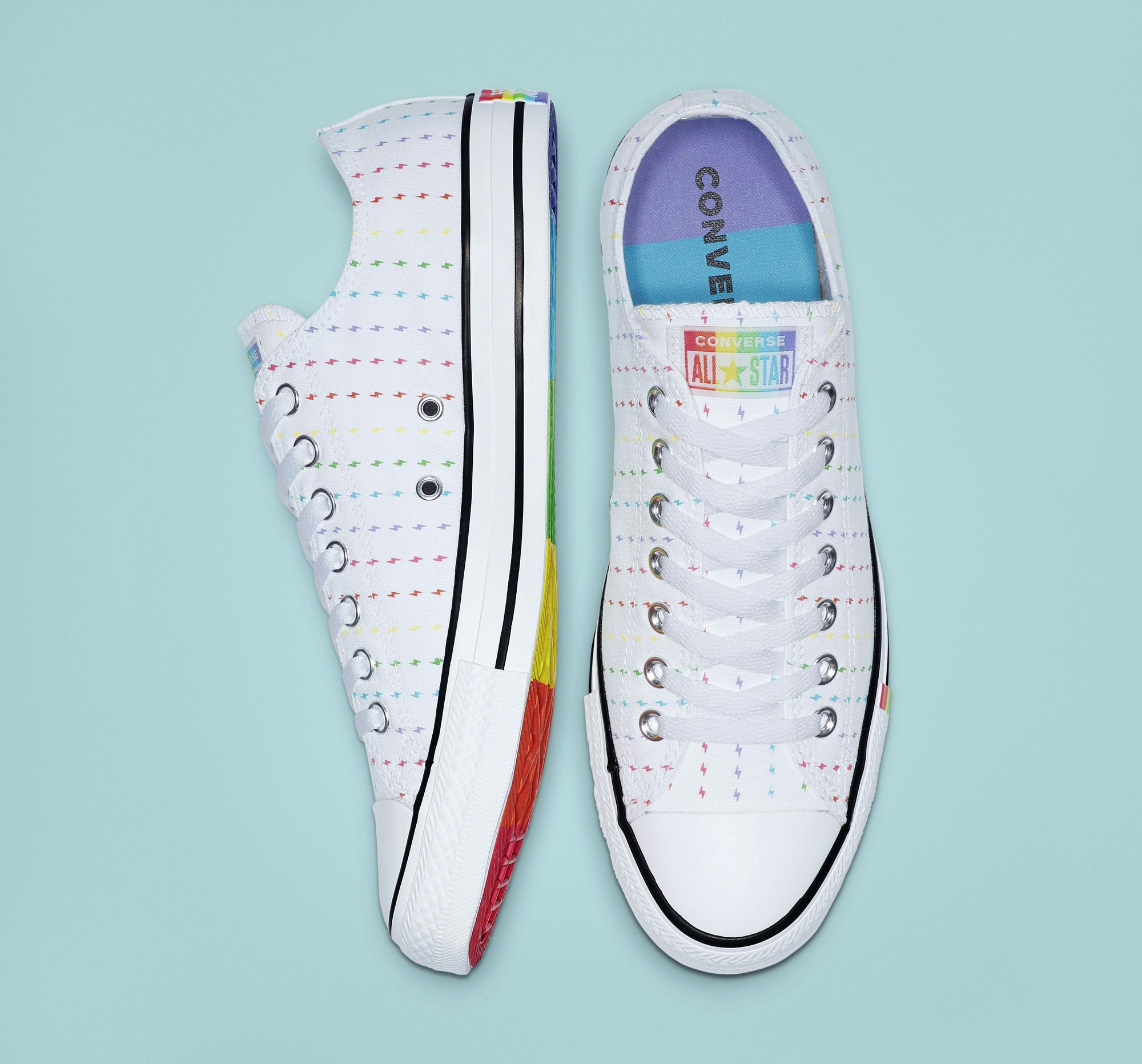 converse rainbow bolt