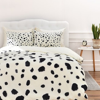 Rebecca Allen Miss Monroes Dalmation Duvet Cover