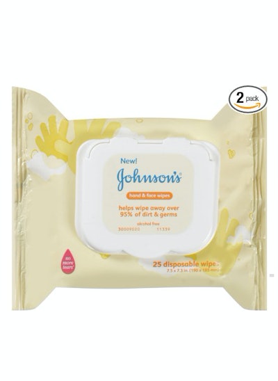 Johnson's Baby Hand & Face Wipes (25 Count, 2 Pack)