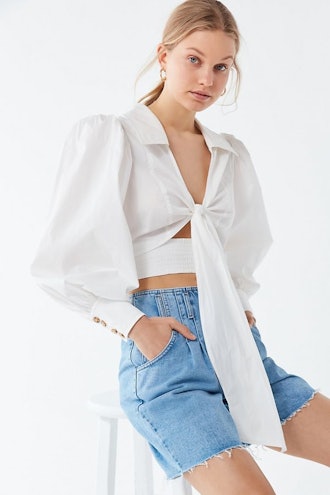 Kind To You Tie-Front Cropped Top