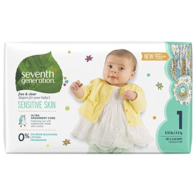 Seventh Generation Baby Diapers, Free and Clear for Sensitive Skin