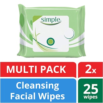 Simple Facial Wipes, 25 Count (2 Pack)