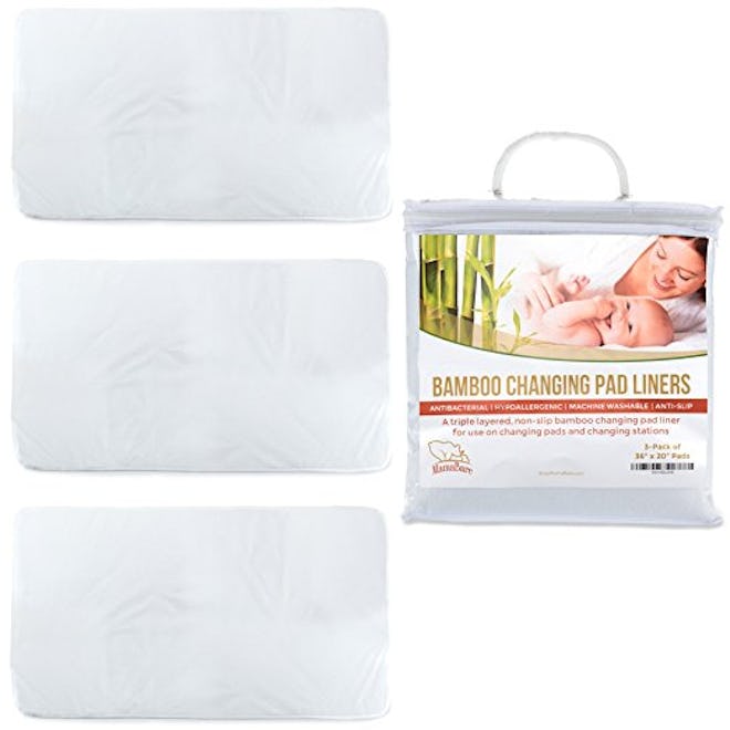 MamaBare Bamboo Changing Pad Liners