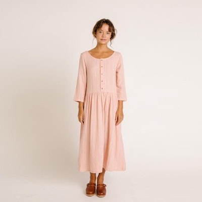 Zinnia Dress – Rose Stripe
