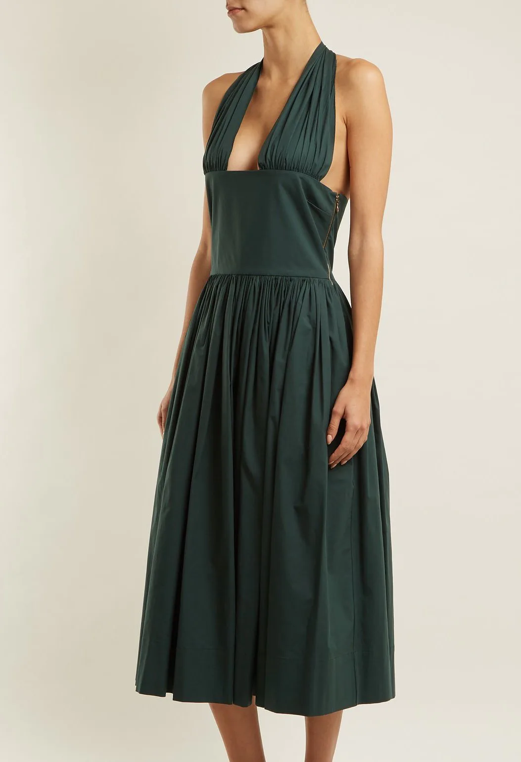 slim fit dress slacks Amal Gathered Mini Dress - Lime