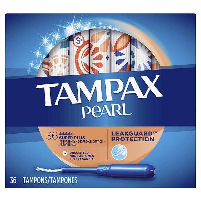 Tampax Pearl Plastic Tampons, Super Plus Absorbency (Pack of 2)