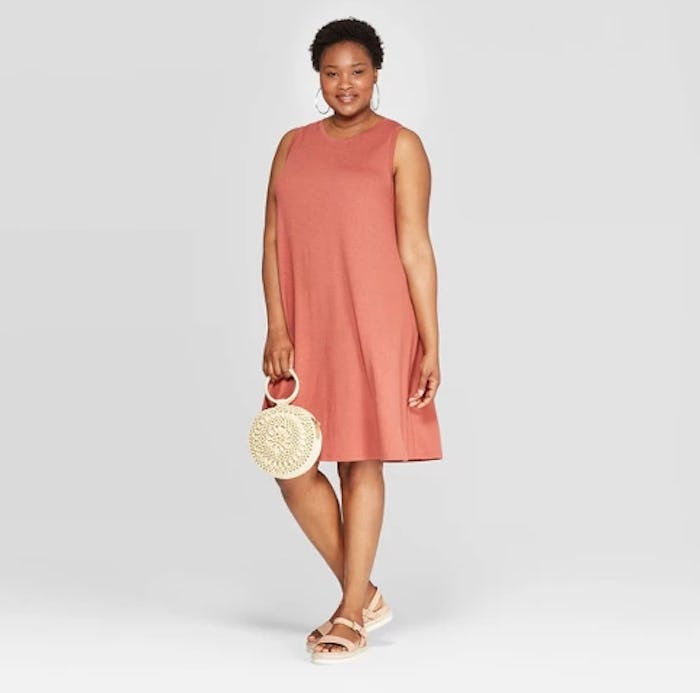 Women's Plus Size Sleeveless Knit Dress