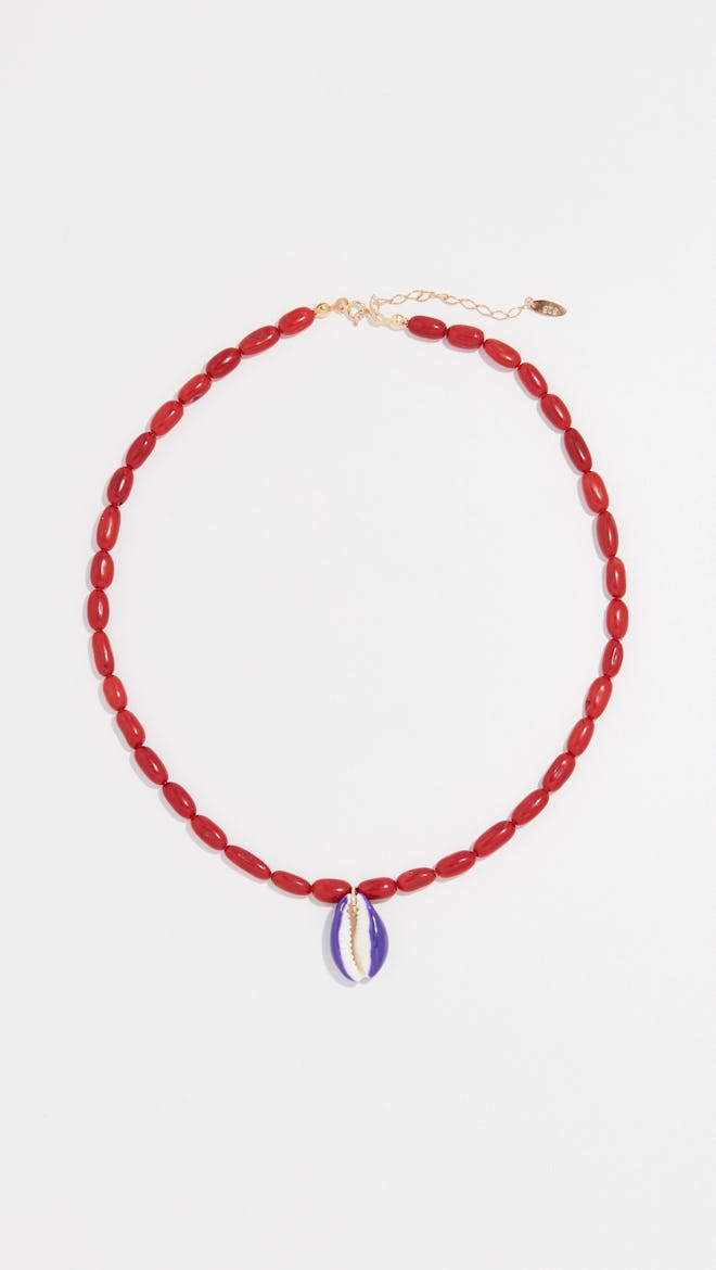 Bamboo Coral Shell Necklace