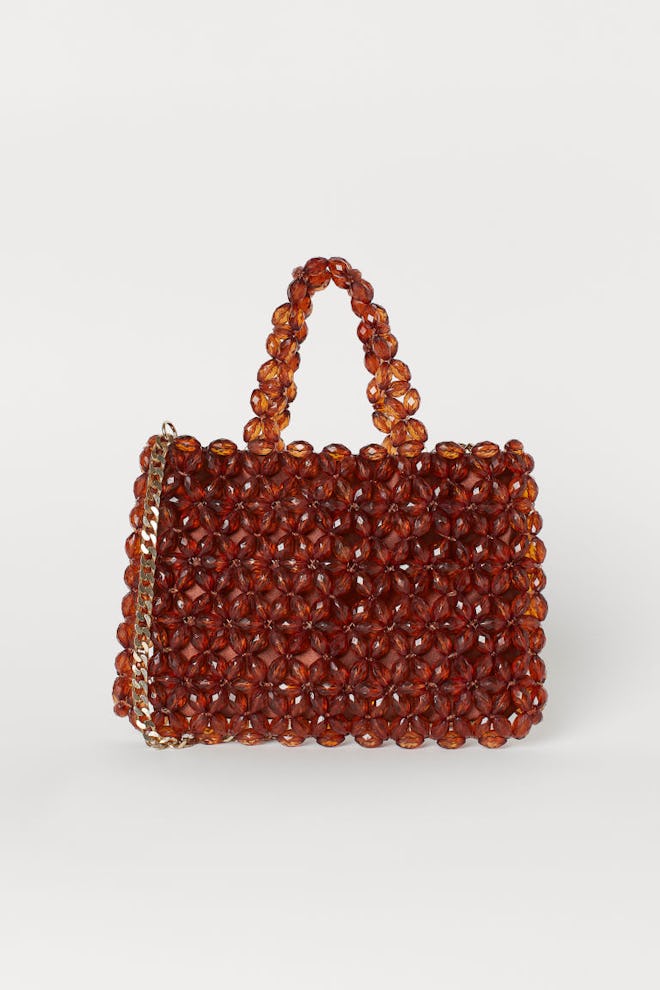 Bead-embroidered Handbag