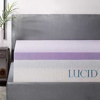 LUCID Lavender Infused 3" Memory Foam Mattress Topper