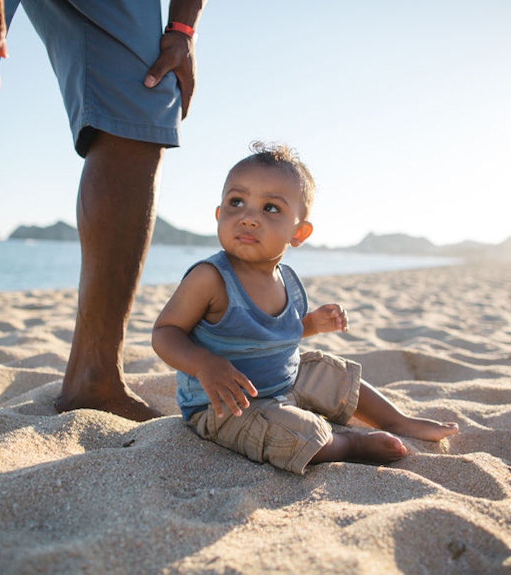 Babies eating sand isn't exactly safe, experts say.