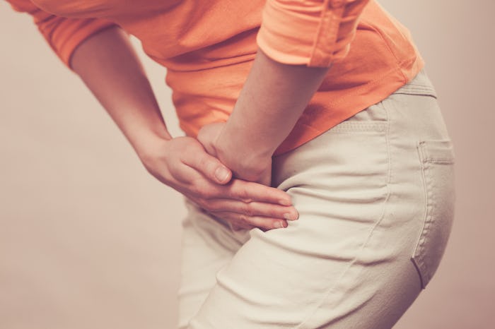 Woman experiencing lightning crotch before ovulation