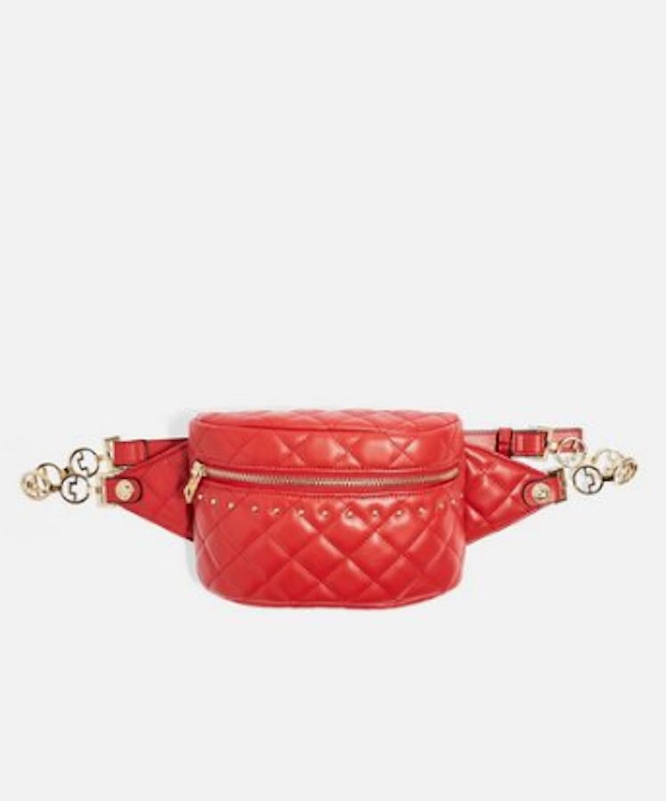 BRITT Red Quilted Bumbag
