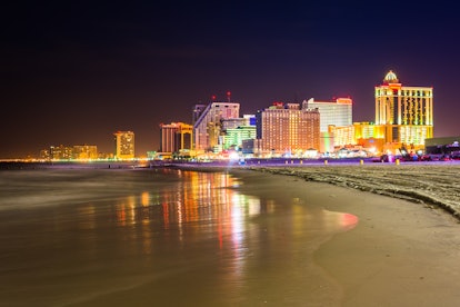Atlantic City, New Jersey and its shining hotel 