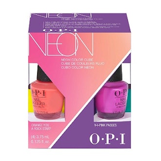 OPI Neons Nail Lacquer Mini 4-Pack Color Cube