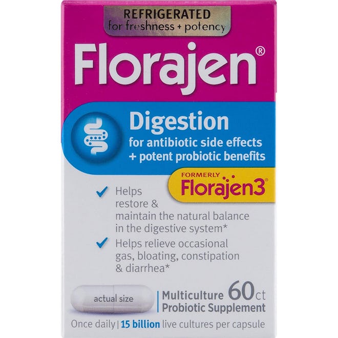 Florajen Digestion High Potency Refrigerated Probiotics, 60 capsules 