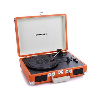Crosley Cruiser Deluxe 3-Speed Portable Retro Turntable with Bluetooth and Pitch Control