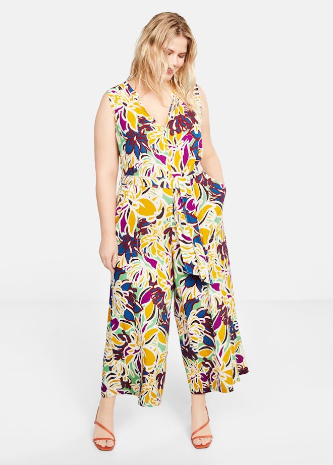 Tropical Print Jumpsuit