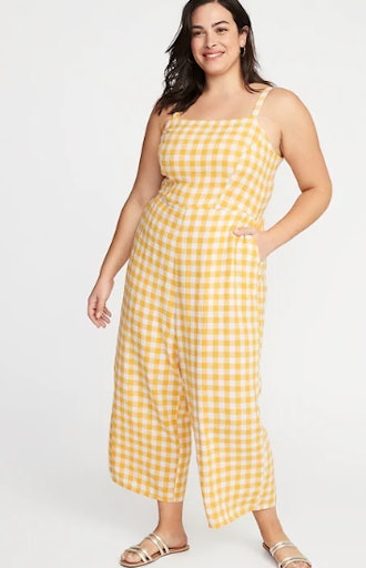Yellow Gingham Jumpsuit