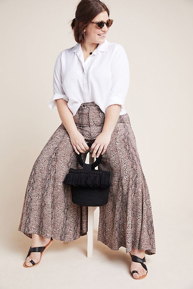 Skirted Wide Leg Pants