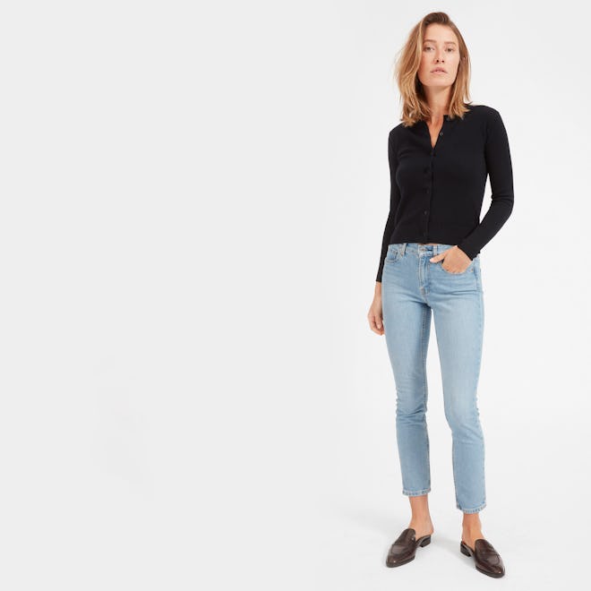 The Mid-Rise Skinny Jean in Light Blue Wash
