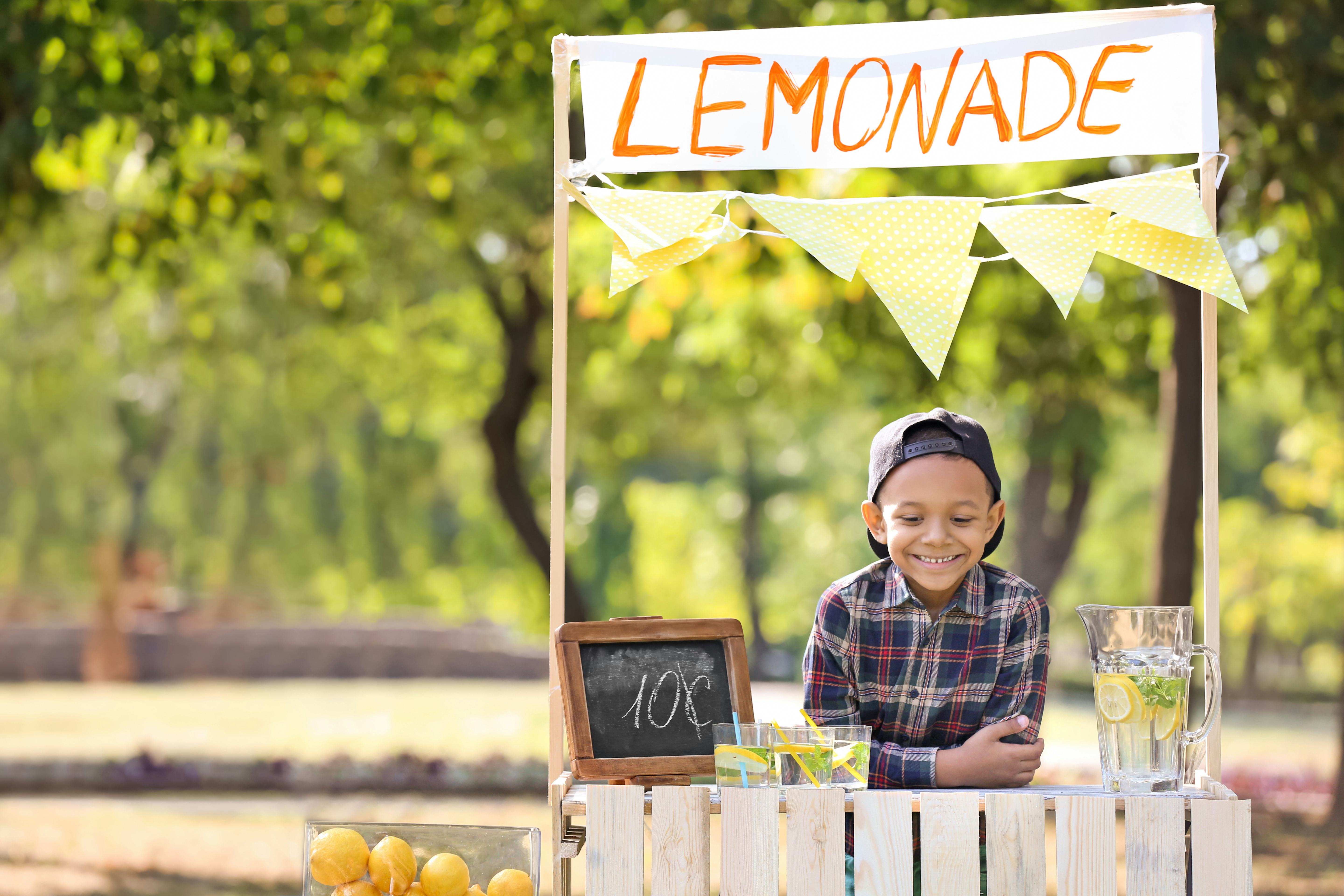 kids police lemonade stand for kids to woch