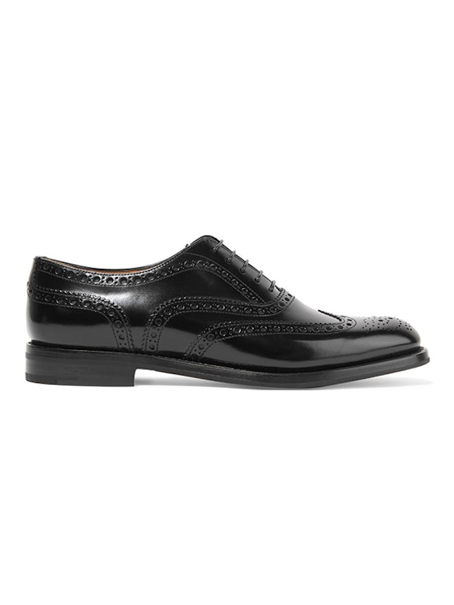 The Burwood Glossed-Leather Brogues