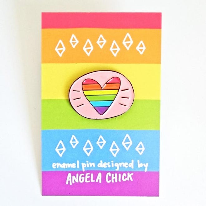 Rainbow Heart Enamel Pin