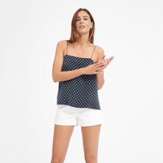 The Polka Dot Cami in Navy and White Dot