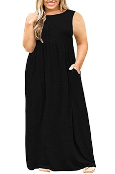 Nemidor Short Sleeve Plus Size Maxi Dress