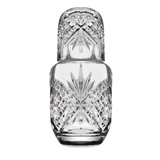 James Scott Crystal Bedside Night Carafe With Tumbler Glass