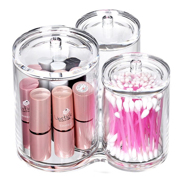 Bekith Cotton Ball and Swab Organizer (3-Piece Set) 